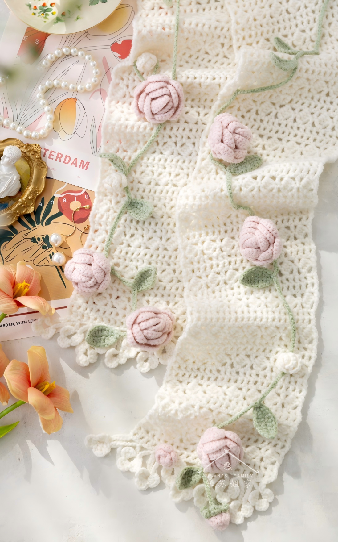 Rose Ivy Crochet Pattern