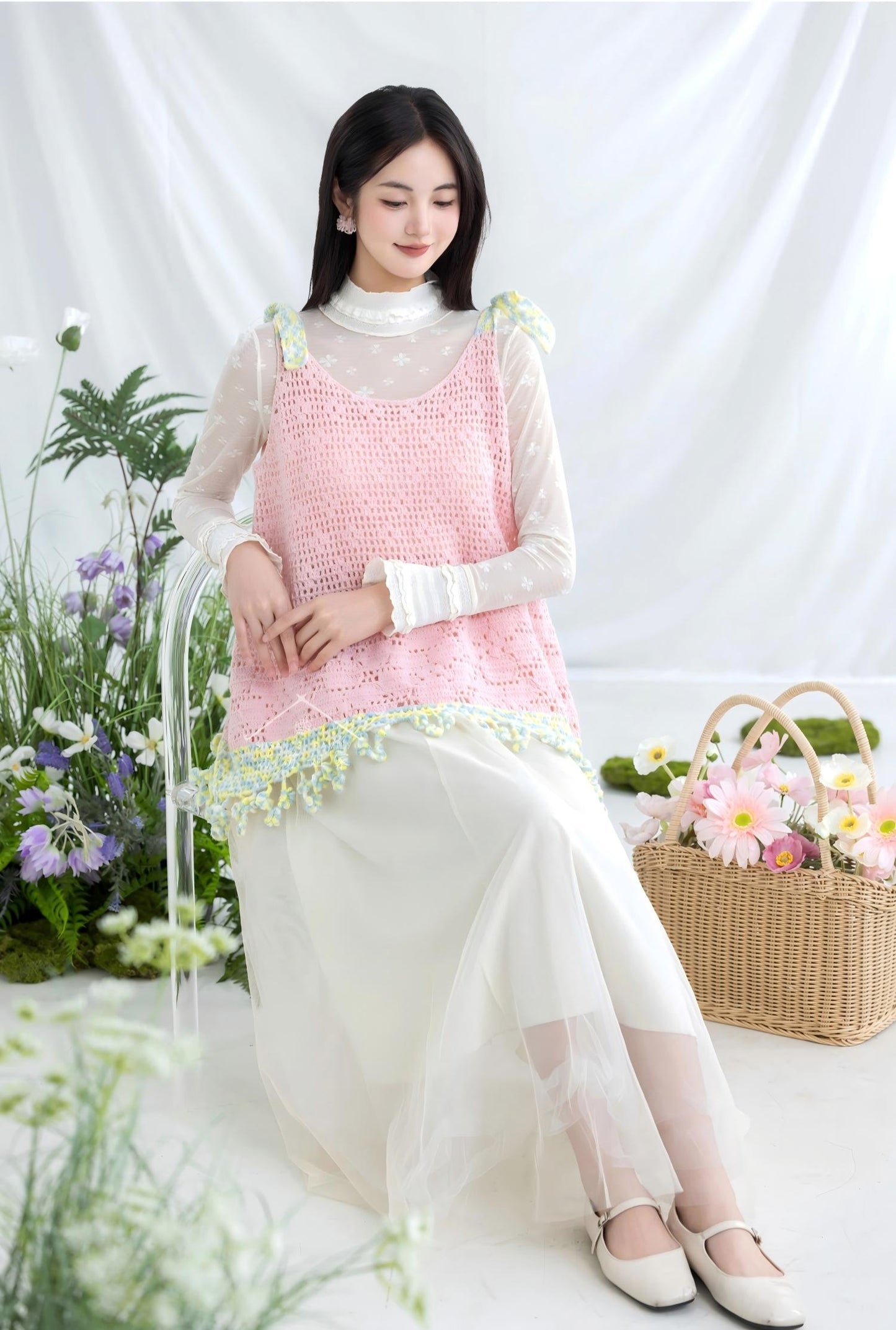Wildflower Strap Top Crochet Pattern