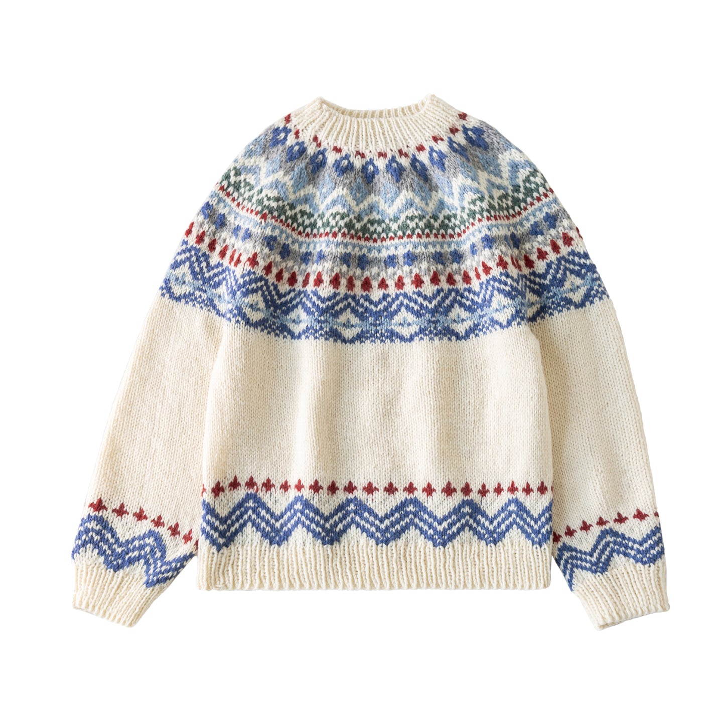 Icelandic Yoke Sweater Knit Yarn Kit | Nordic Aesthetics Series | Susan's Family