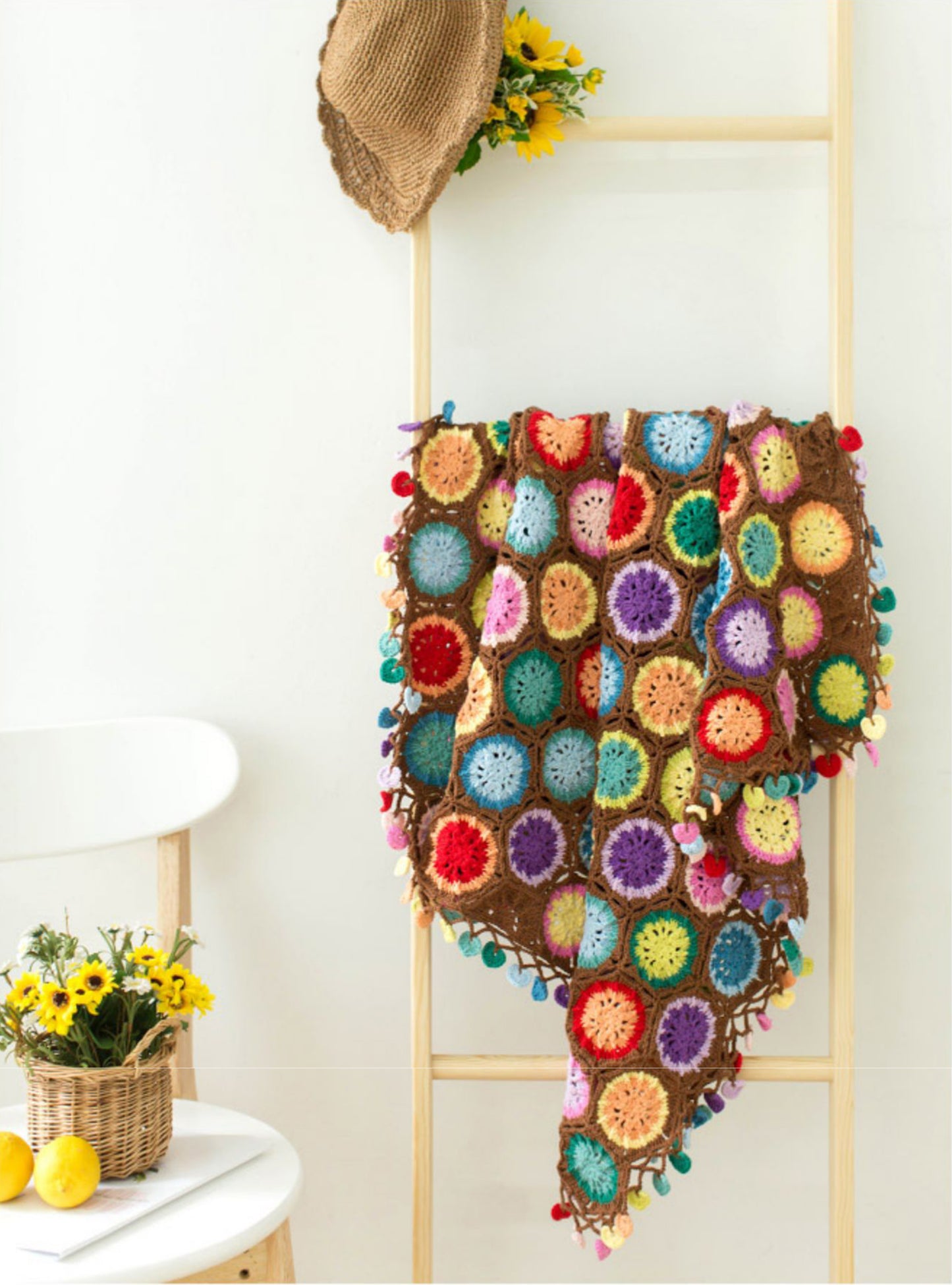 Firework Bloom Blanket Crochet Pattern