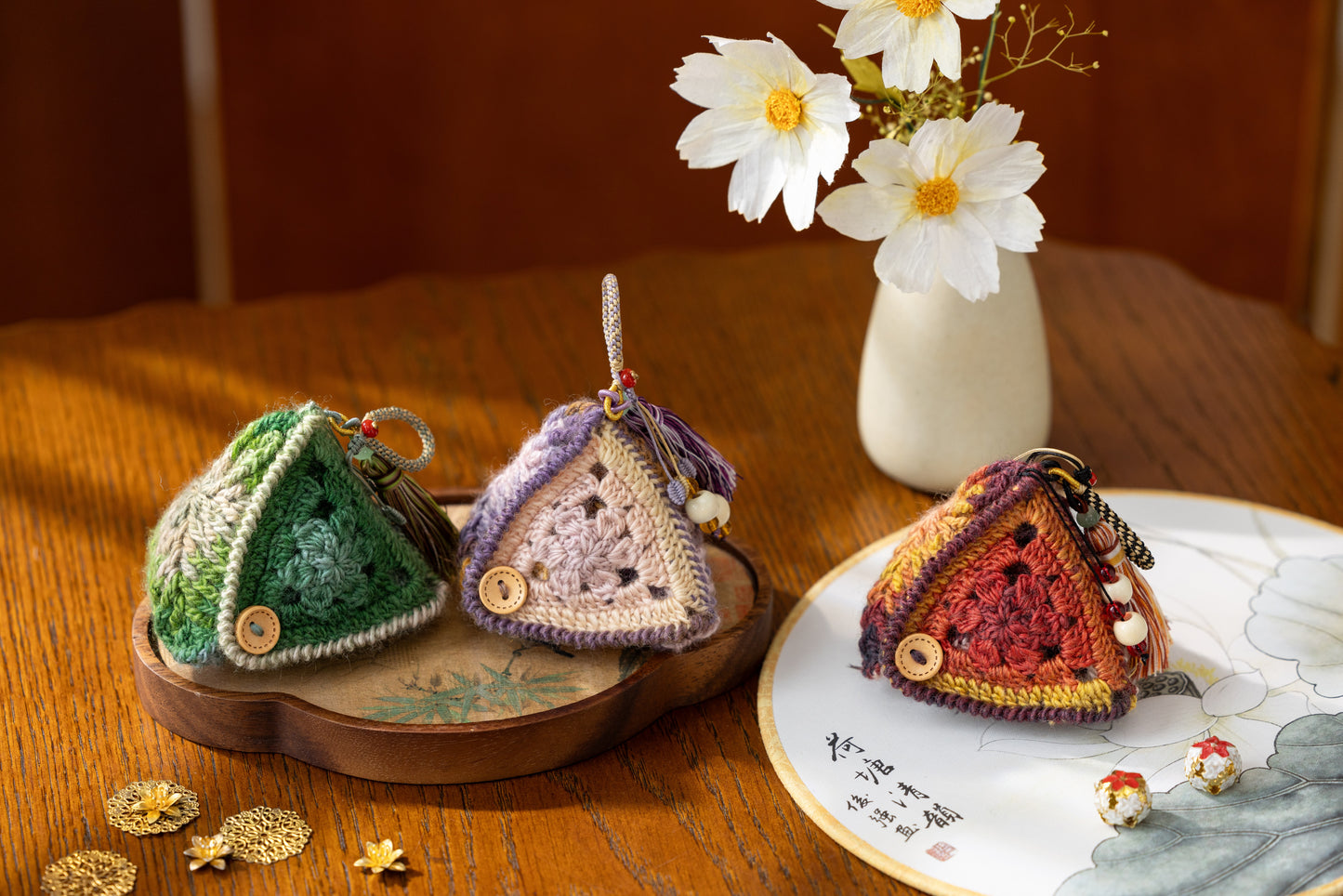 Lucky Zongzi Pouch Crochet Pattern