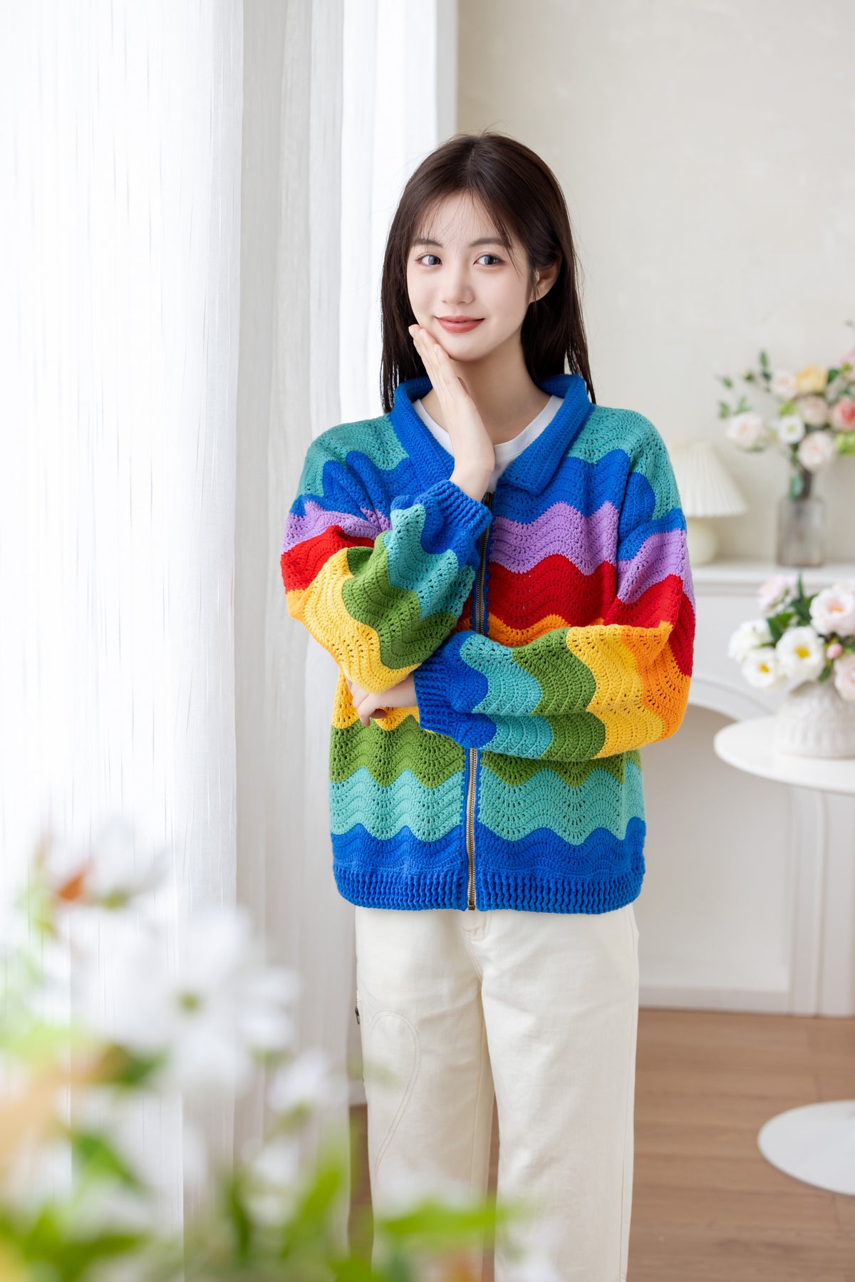 Rainbow Ripple Jacket Crochet Pattern