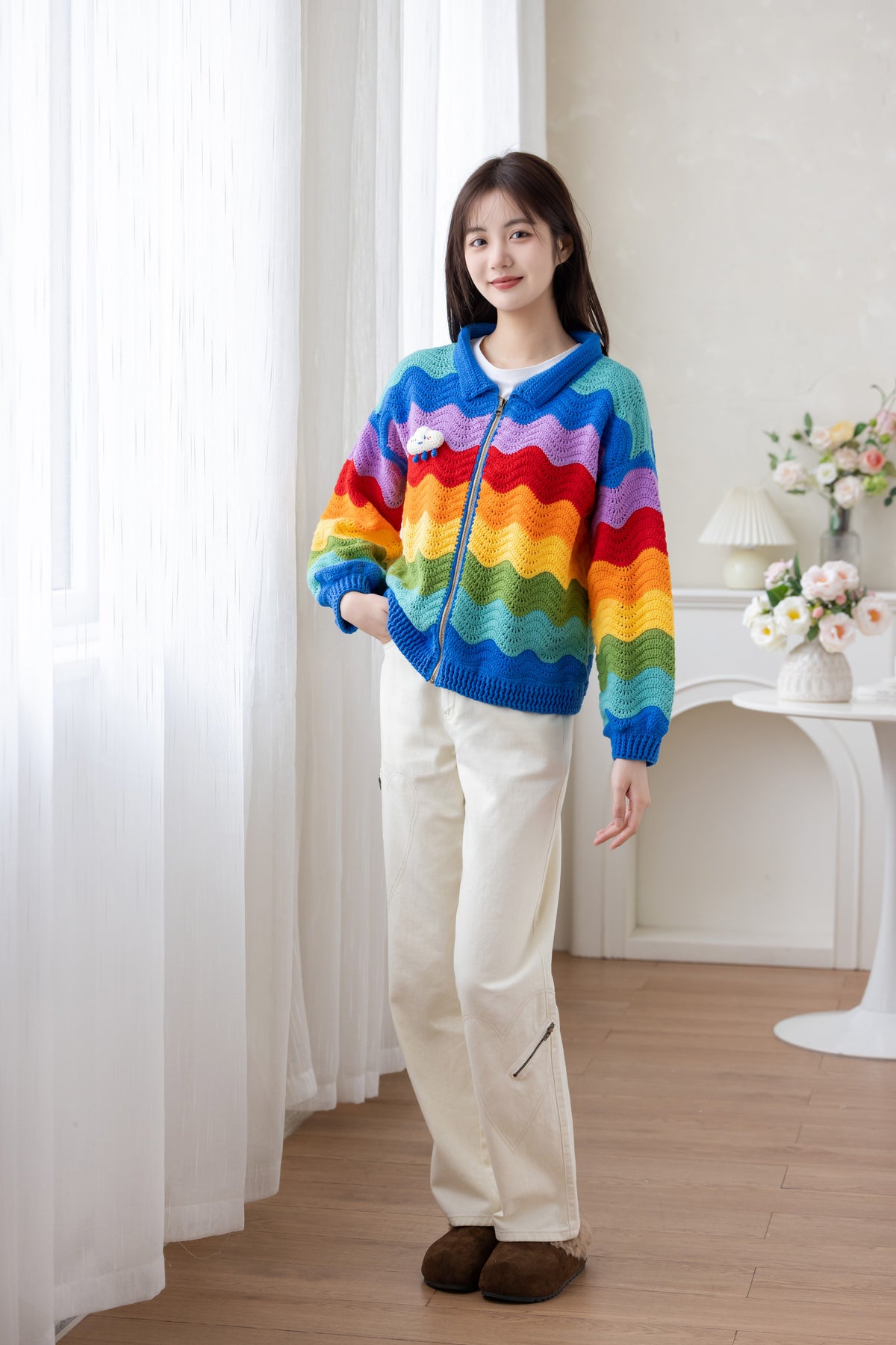Rainbow Ripple Jacket Crochet Pattern