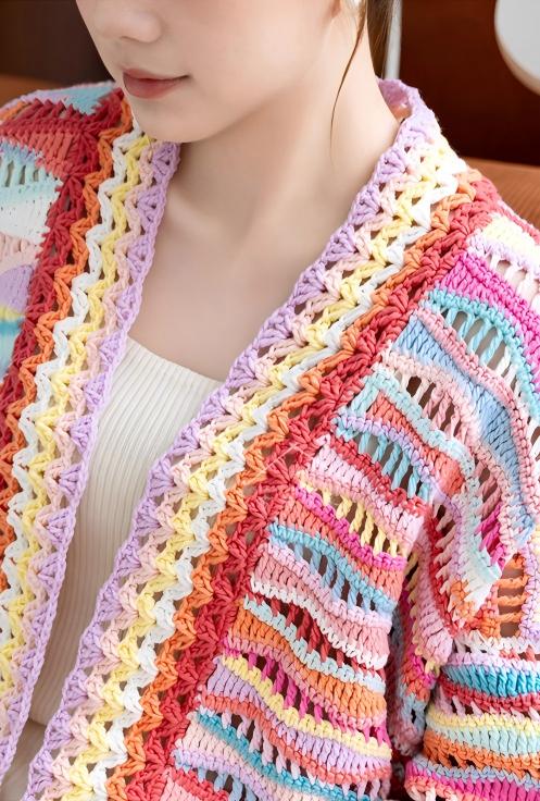 Rainbow Ripple Crochet Pattern