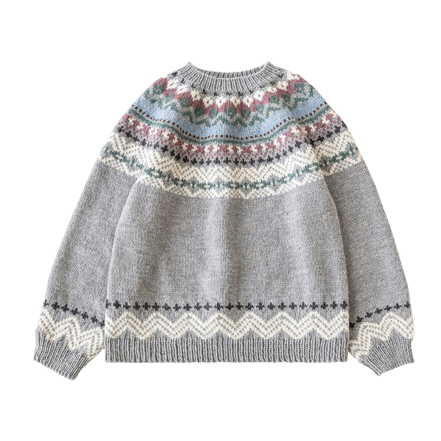 Icelandic Yoke Sweater Knit Yarn Kit | Nordic Aesthetics Series | Susan's Family