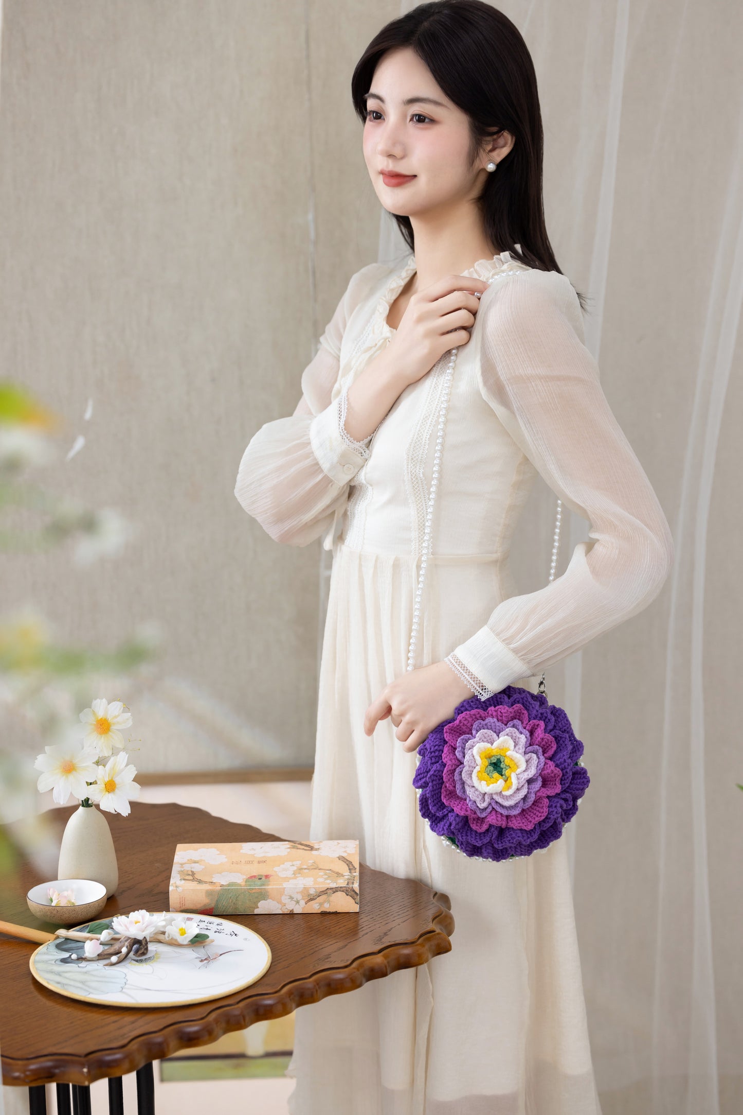 Peony Clutch Crochet Pattern