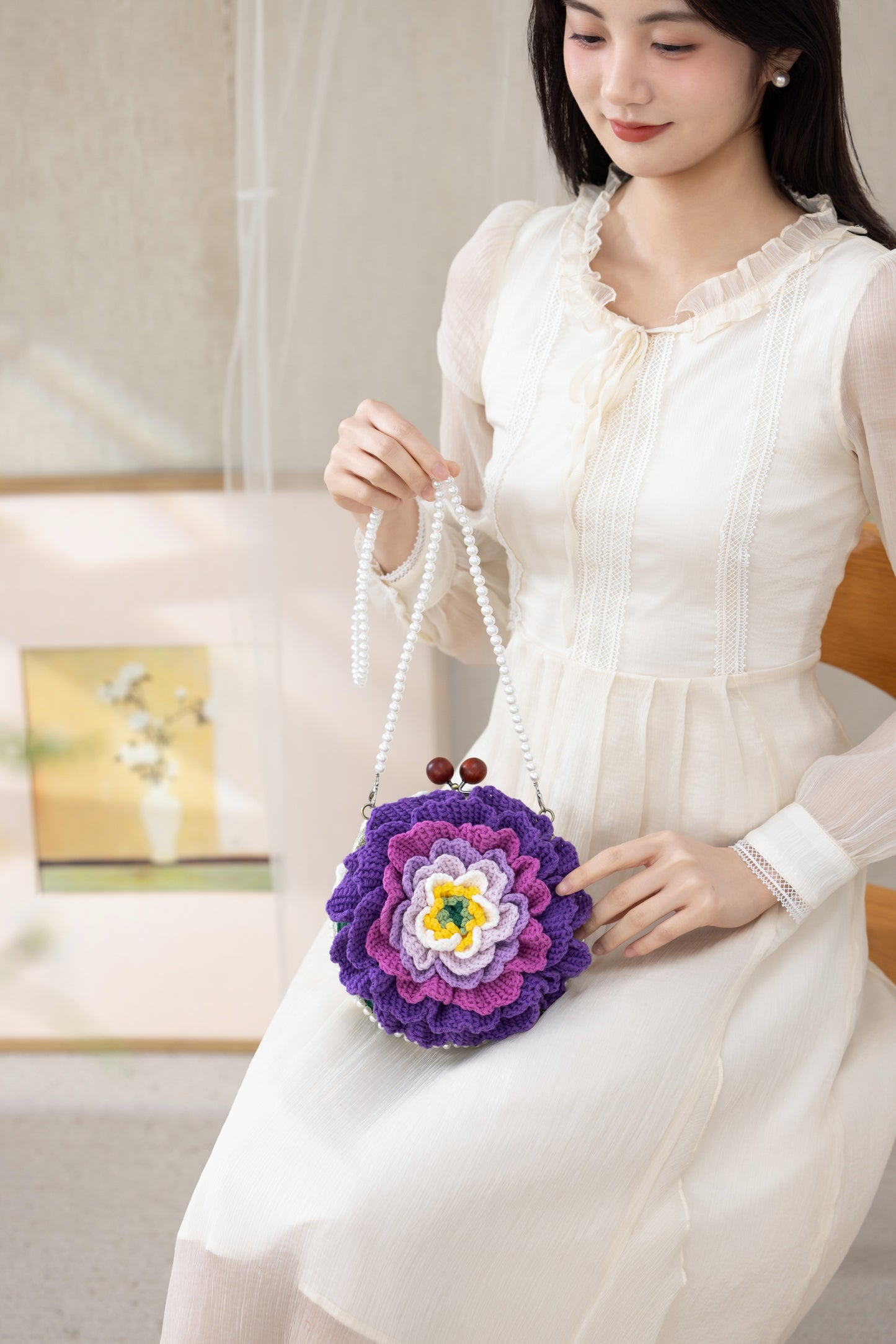 Peony Clutch Crochet Pattern