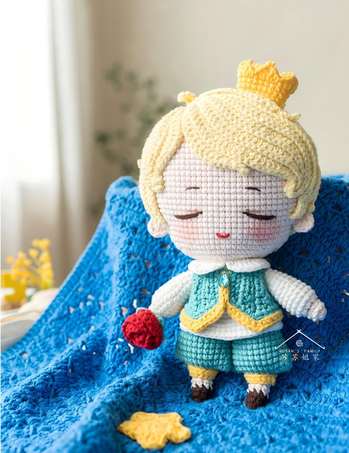 Little Prince Comfort Blanket Crochet Pattern