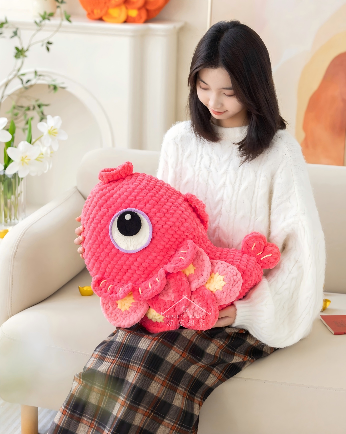 Lucky Fish Pillow Crochet Pattern