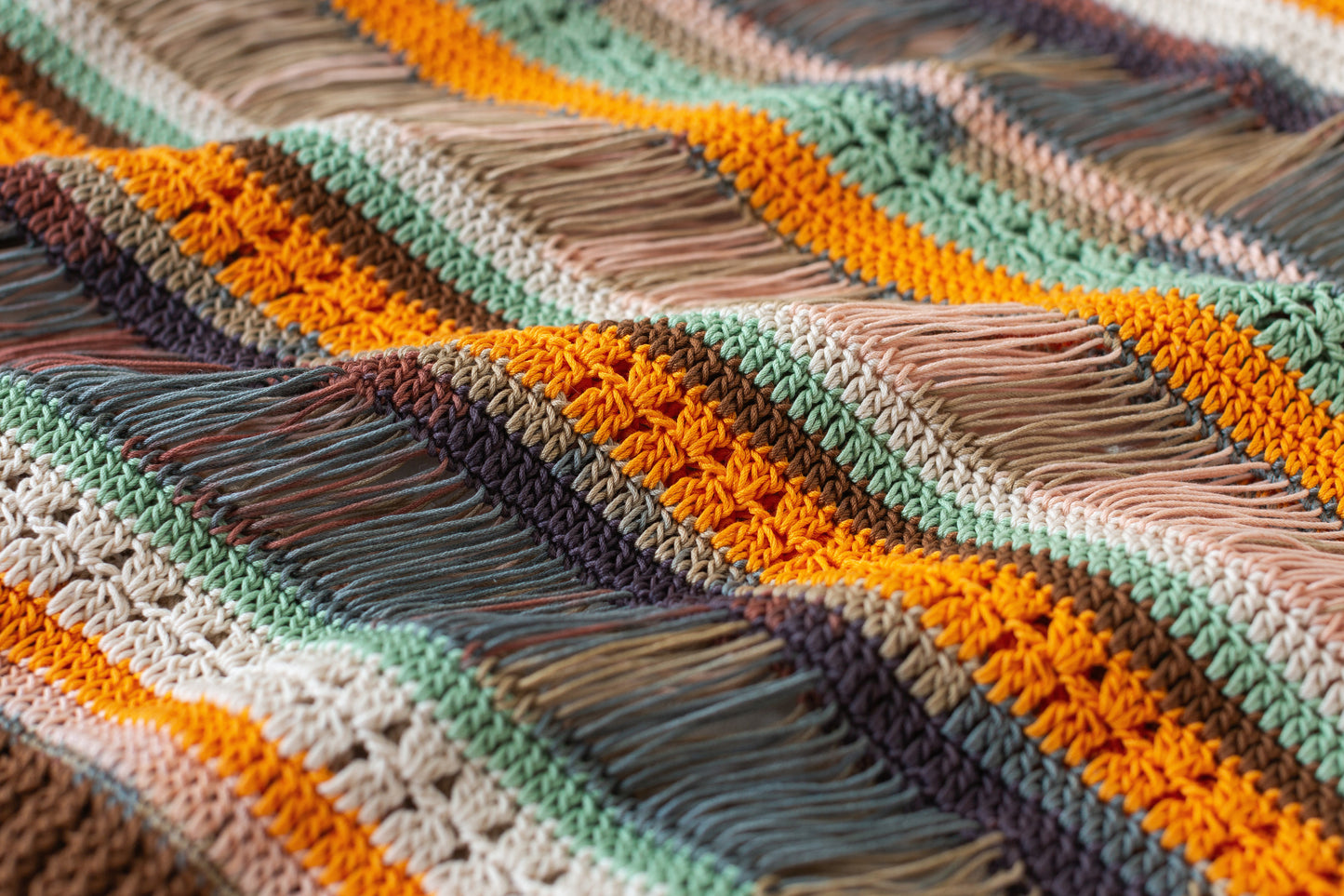 Striped Lace-Up Vest Crochet Pattern