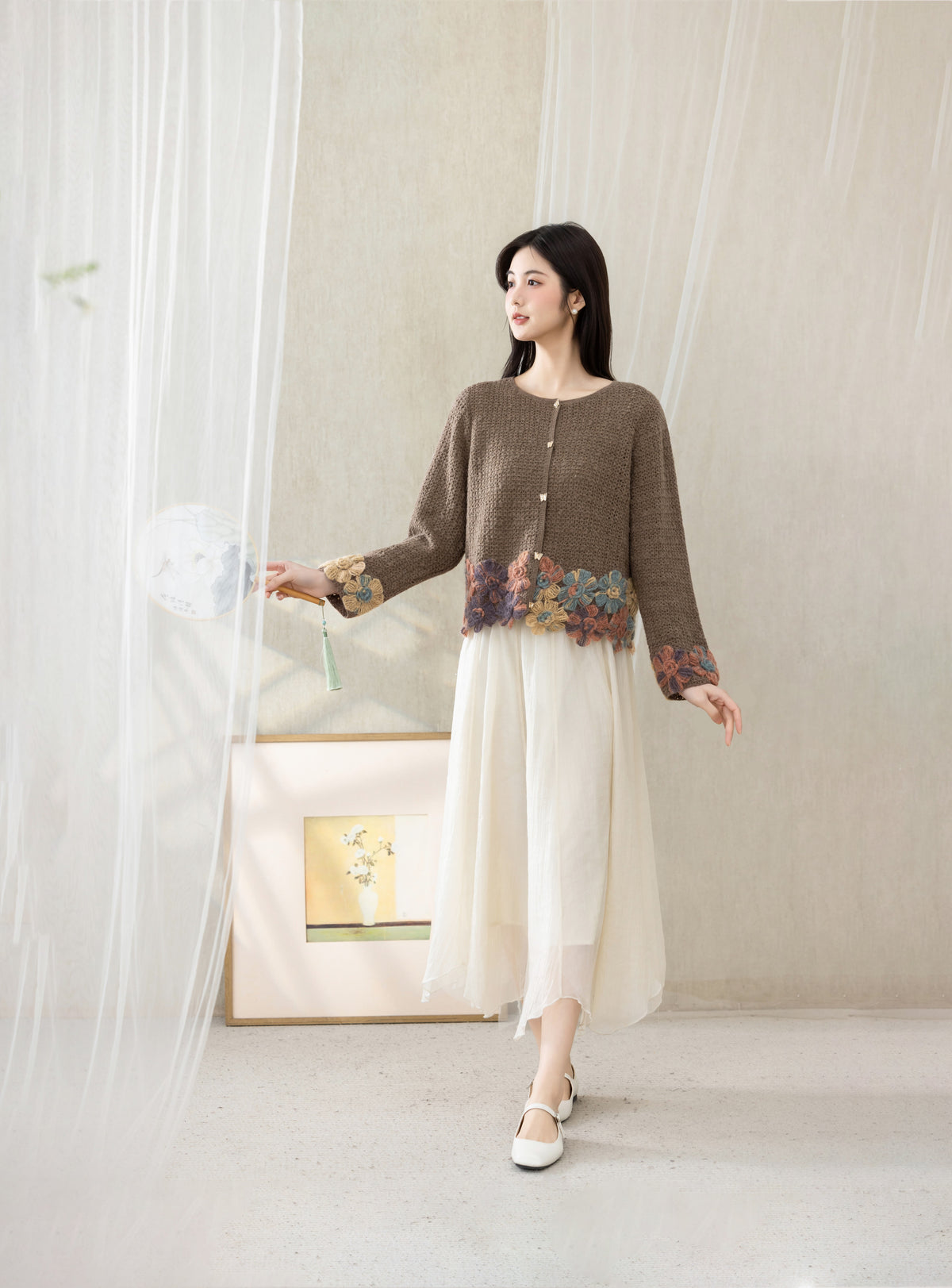 Dewdrop Cardigan Crochet Kit