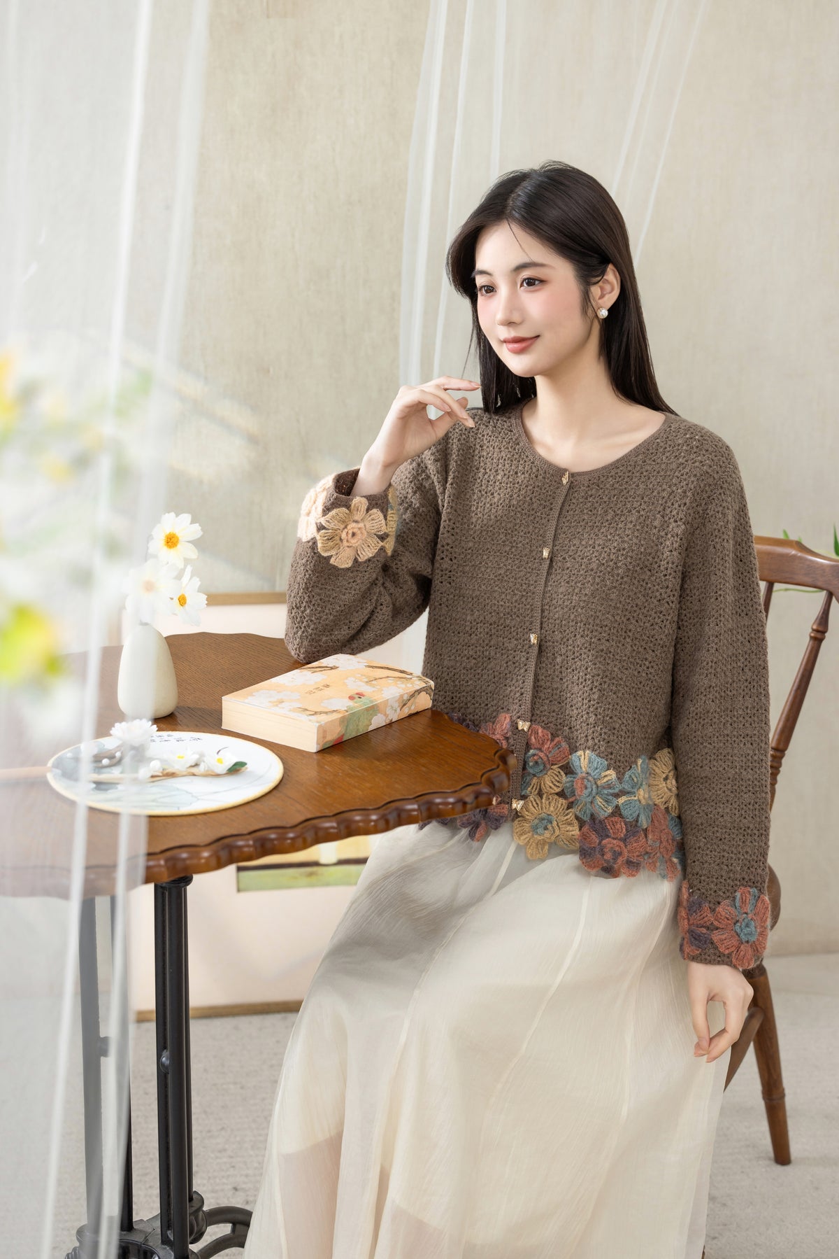 Dewdrop Cardigan Crochet Kit