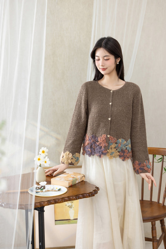Dewdrop Cardigan Crochet Kit