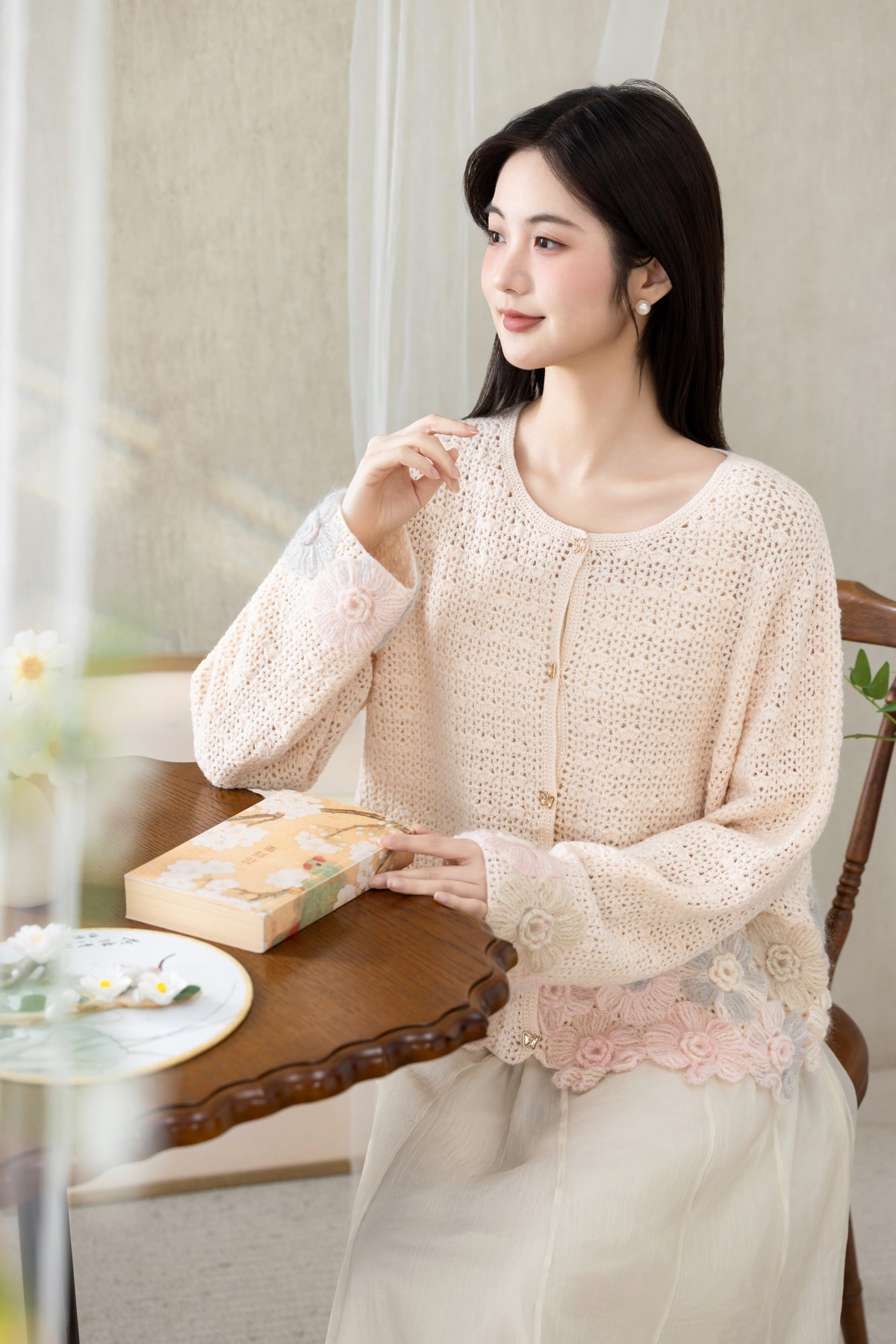Dewdrop Cardigan Crochet Kit