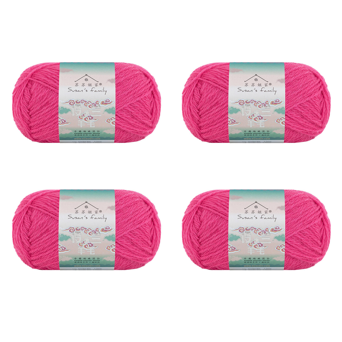Shetland Wool Yarn 2 Packs 【US Warehouse】