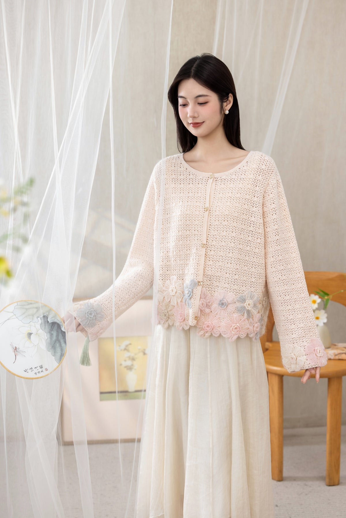Dewdrop Cardigan Crochet Kit