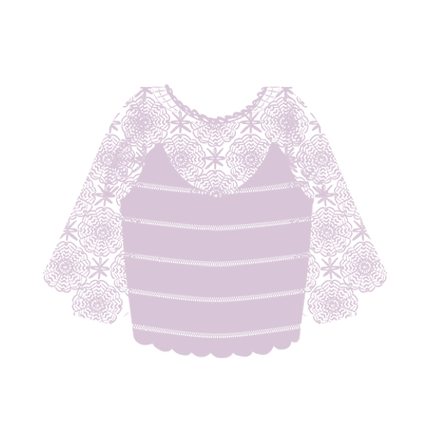 Kit de crochet pour pull en dentelle d'été | Série Feng | La famille de Susan