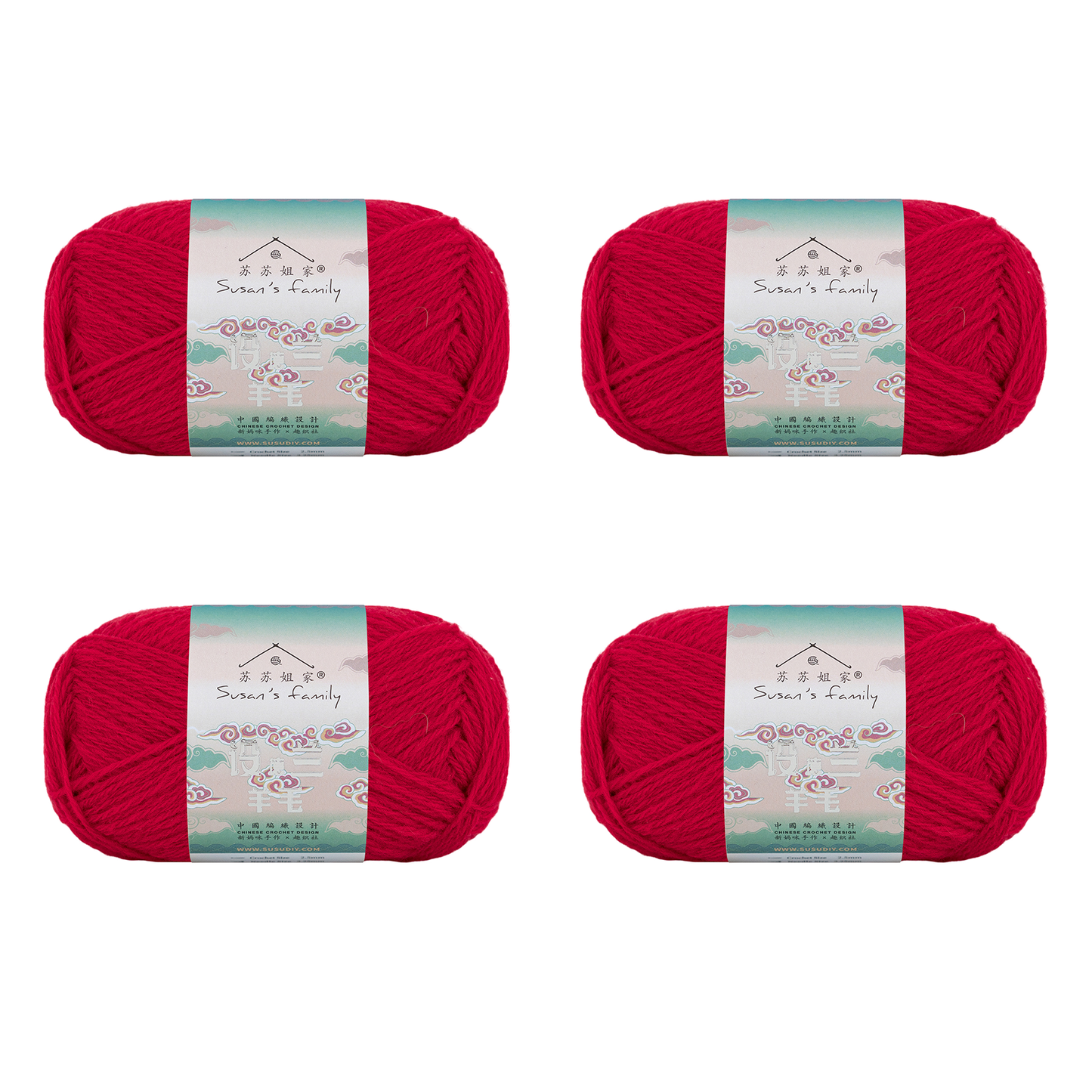 Shetland Wool Yarn 2 Packs 【US Warehouse】