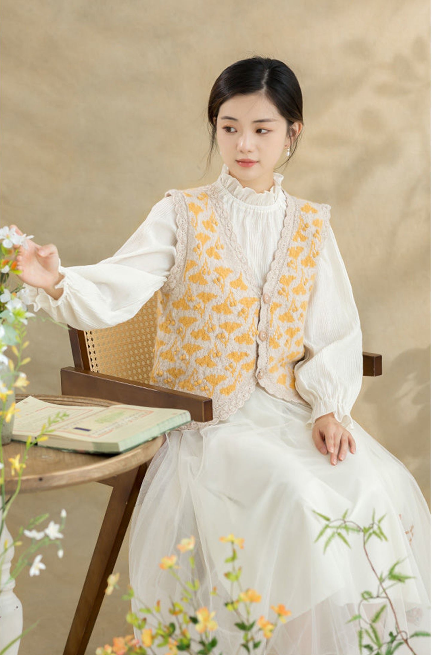 Ginkgo Vest Knit Kit