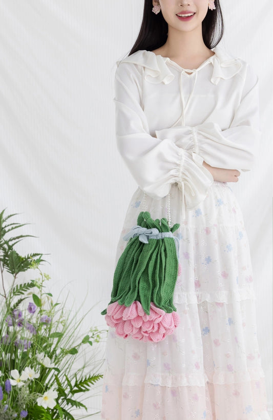Tulip Bouquet Bag Crochet Kit