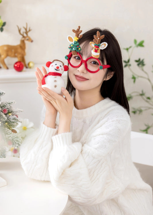 Antler Christmas Glasses Crochet Kit