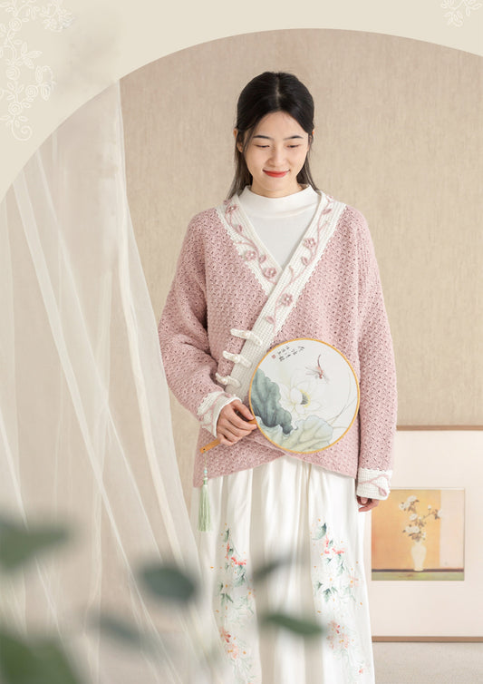 Peach Blossom Branch Crochet Pattern