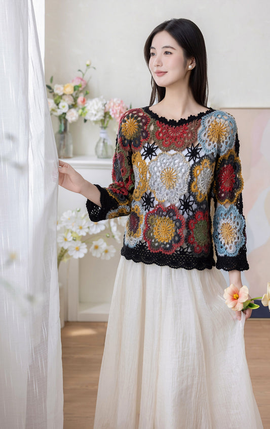 Yanko Pullover Crochet Pattern