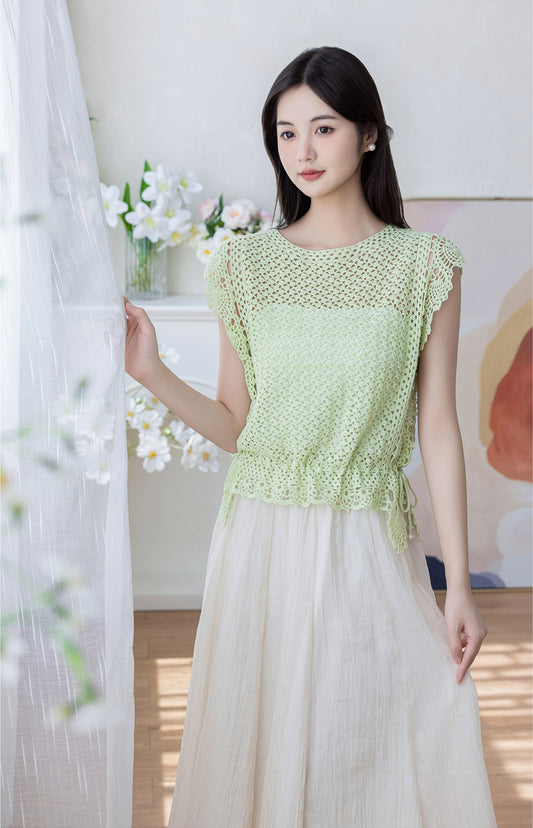 Emerald Vest Crochet Kit
