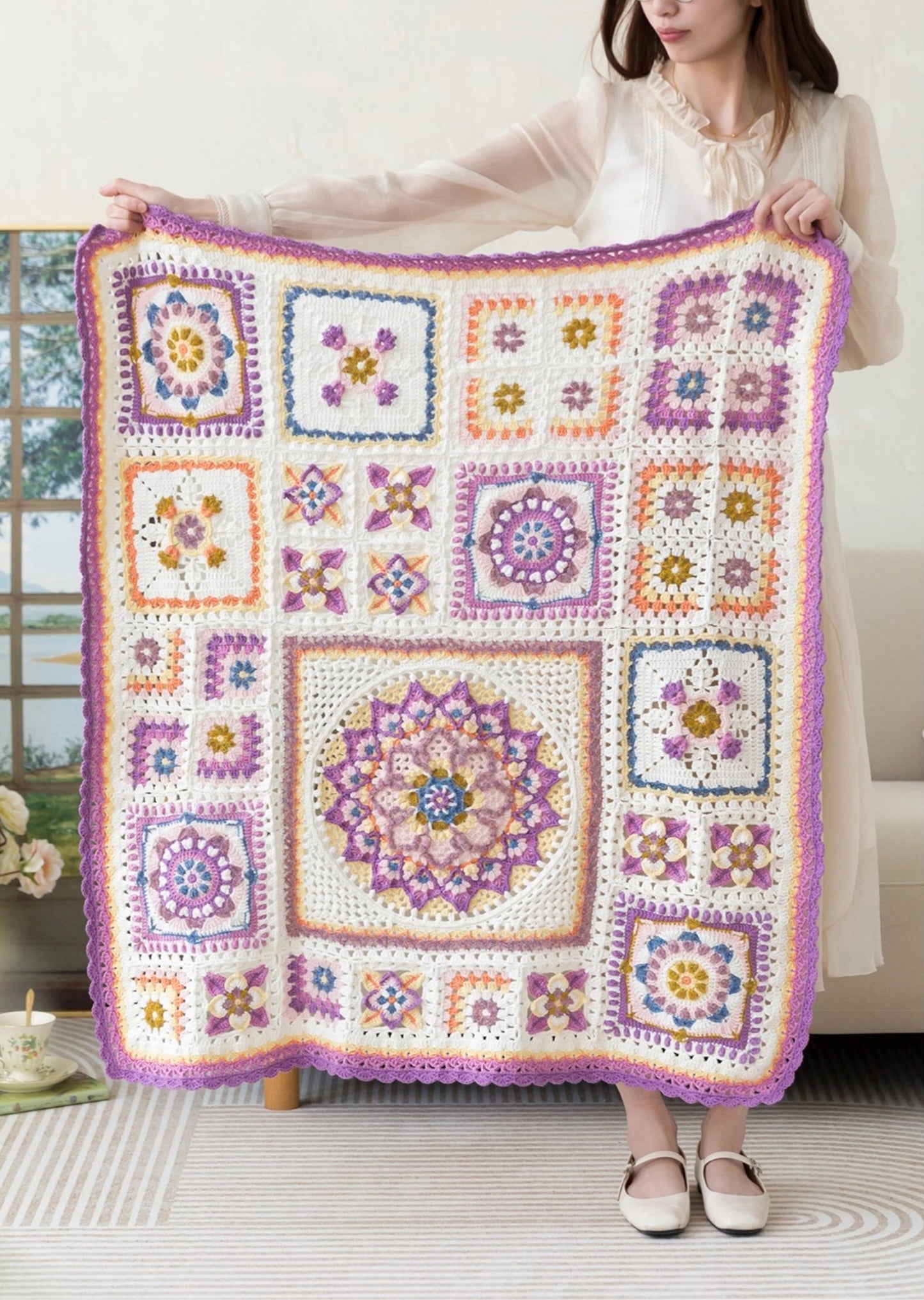Flower of Life - Mandala Blanket Crochet Pattern