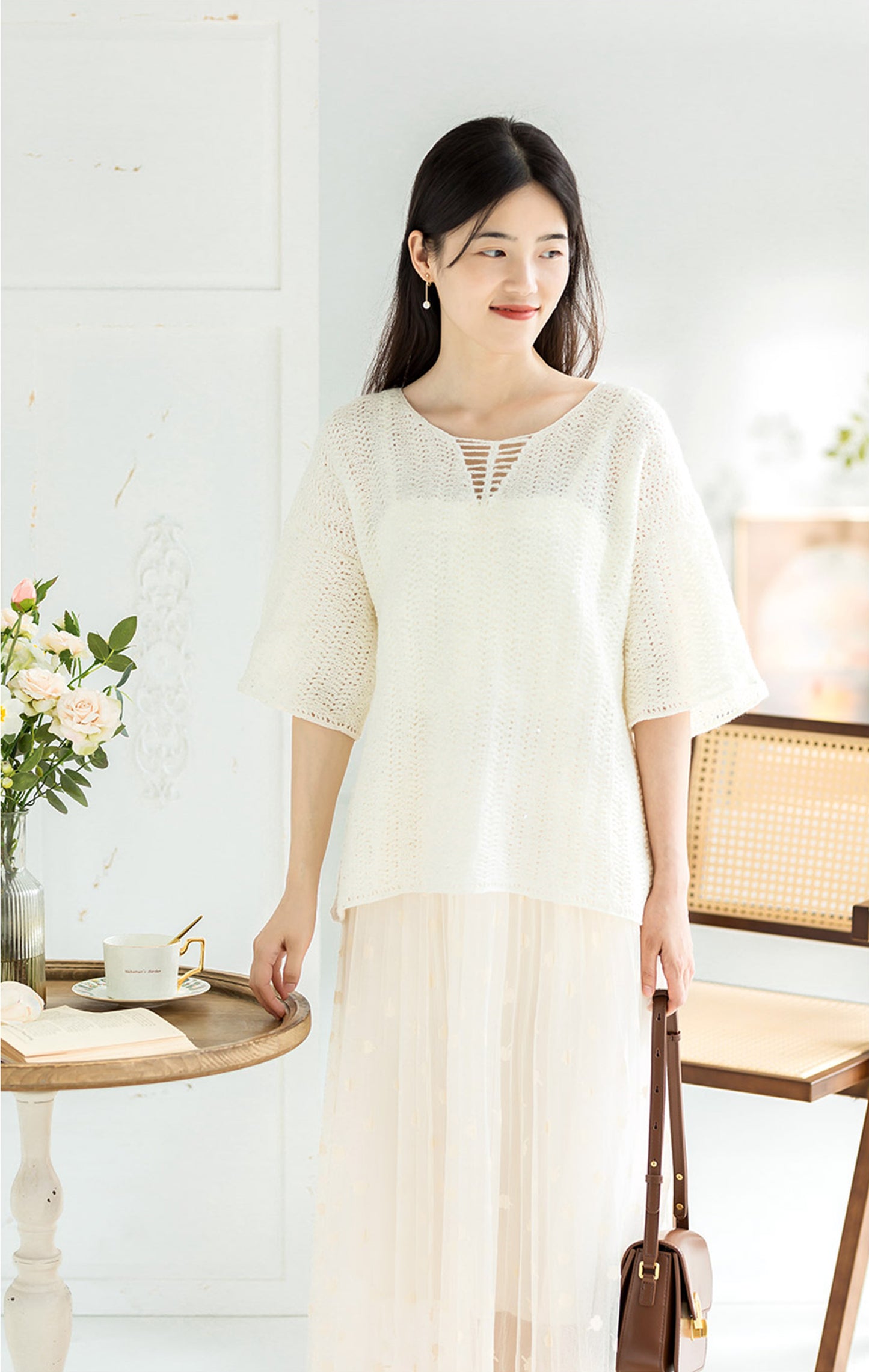 Palm Blouse Crochet Pattern