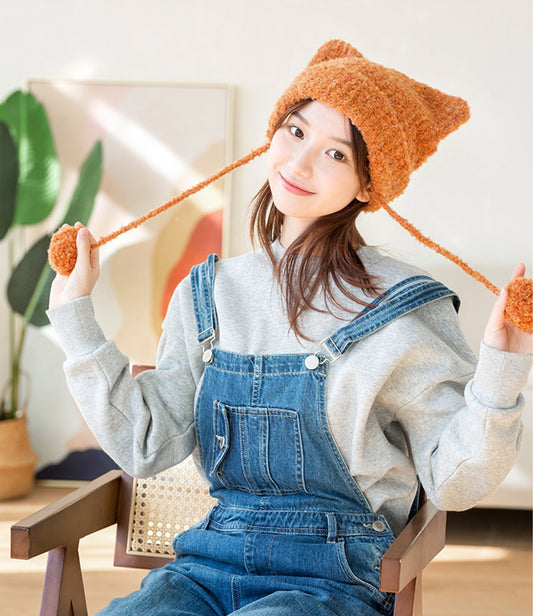 Fluffy Kitty Hat Crochet Pattern