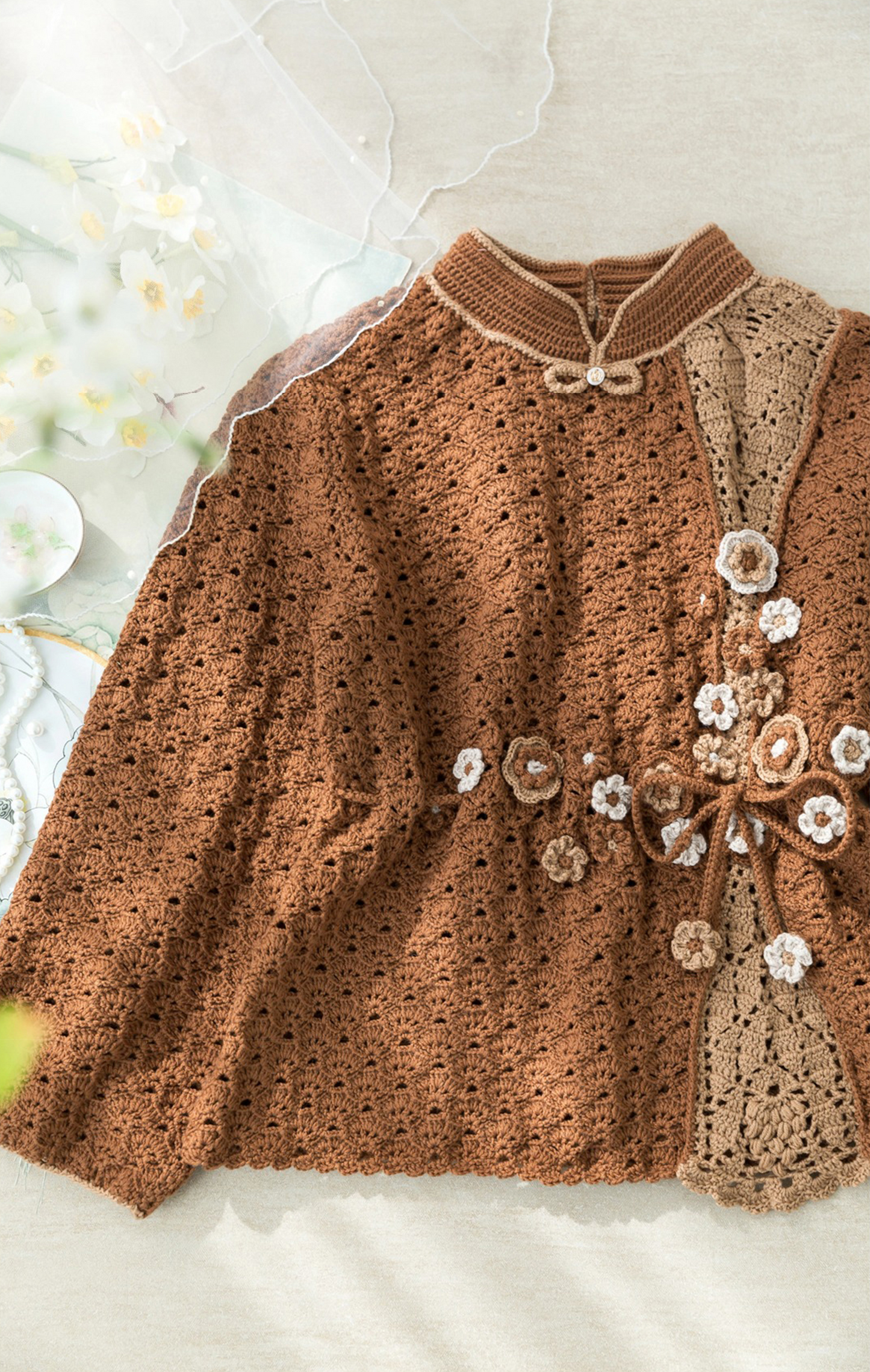 Spiritual Marsh Sweater Crochet Digital Pattern