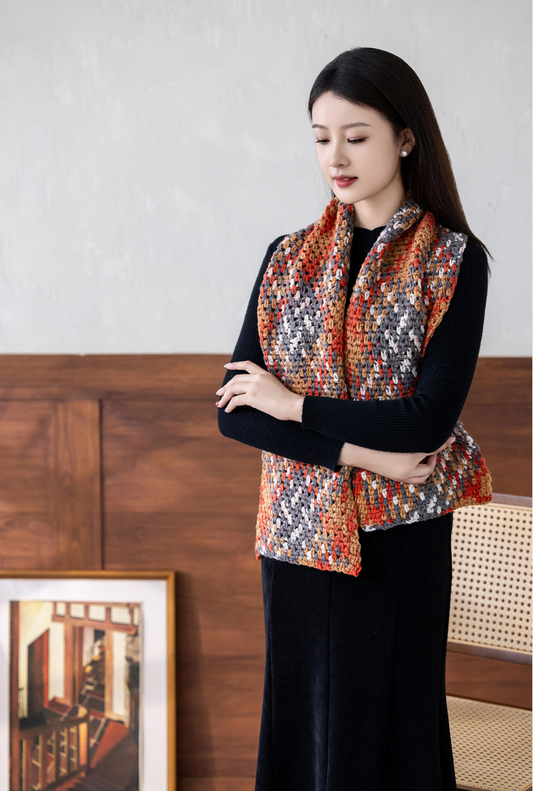 Magic Cube Scarf Digital Pattern