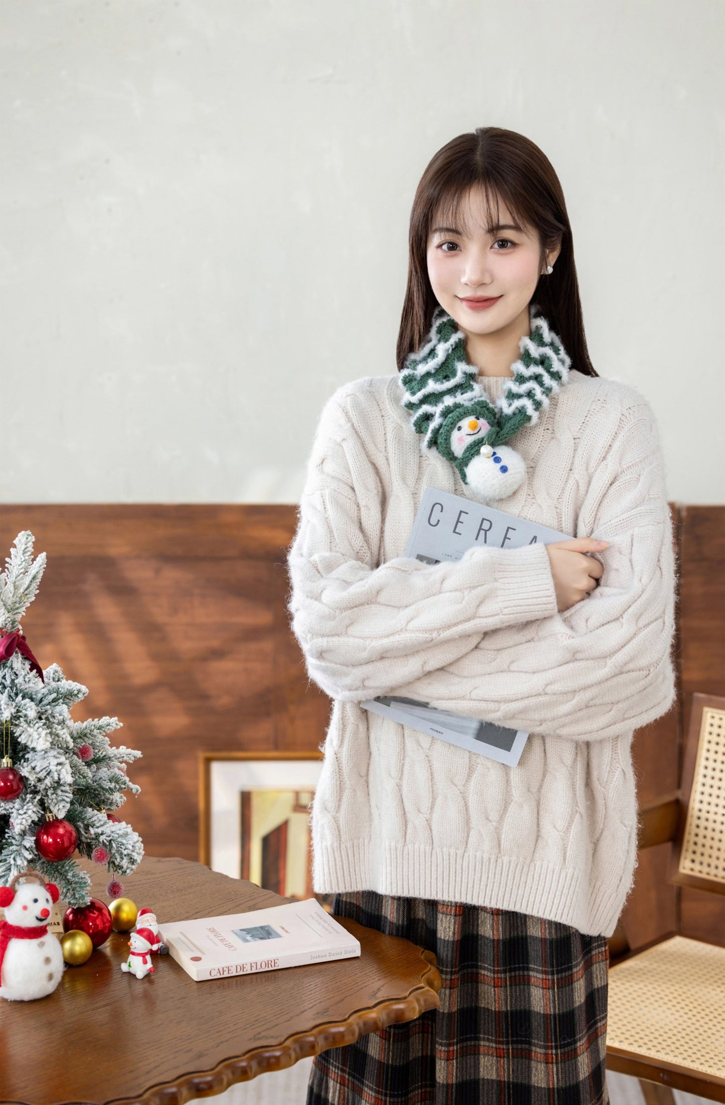 Christmas Tree Scarf Crochet Kit