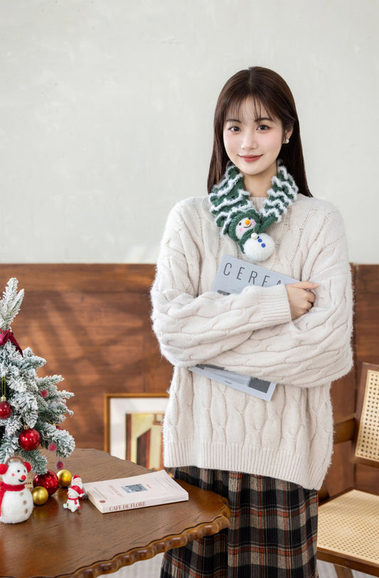 Christmas Tree Scarf Crochet Kit