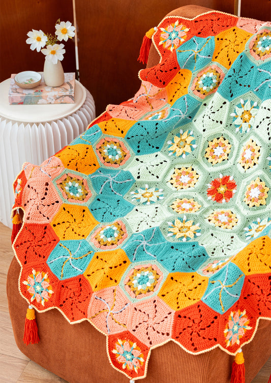 Brilliant Stars Blanket Crochet Yarn Kit