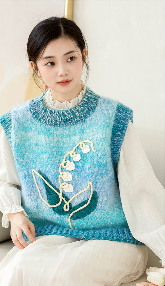 Tulip Lily Vest Knit Yarn Kit