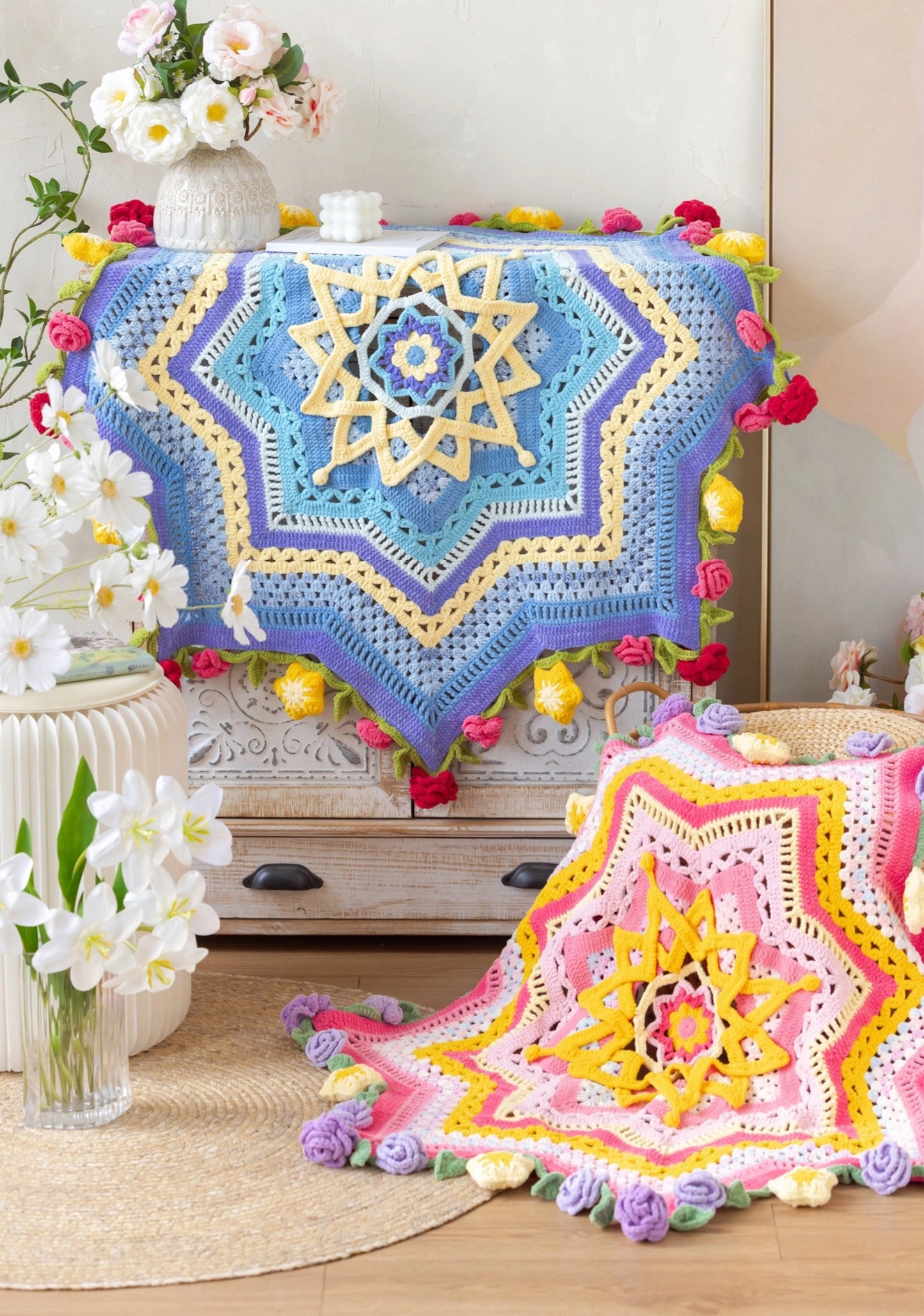 Starlight Bouquet Blanket Crochet Pattern