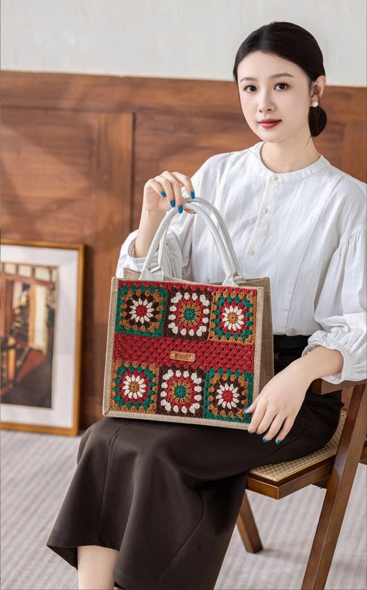 Simple Commuter Bag Crochet Yarn Kit