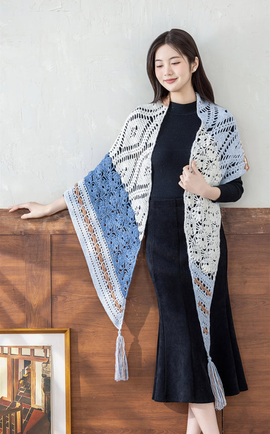 Mountain Sense Shawl Crochet Kit