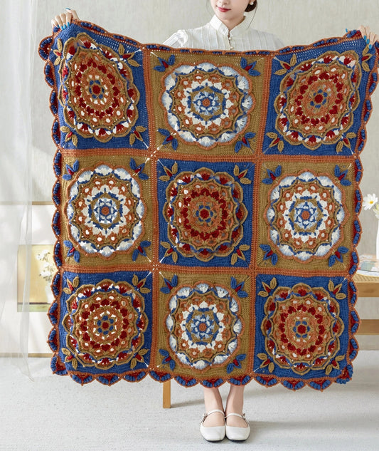 Nine Caissons Blanket Crochet Kit