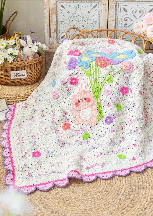Colorful Playtime Blanket Crochet Pattern