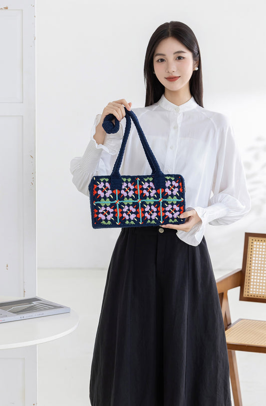 Argyle Tote Bag Crochet Pattern