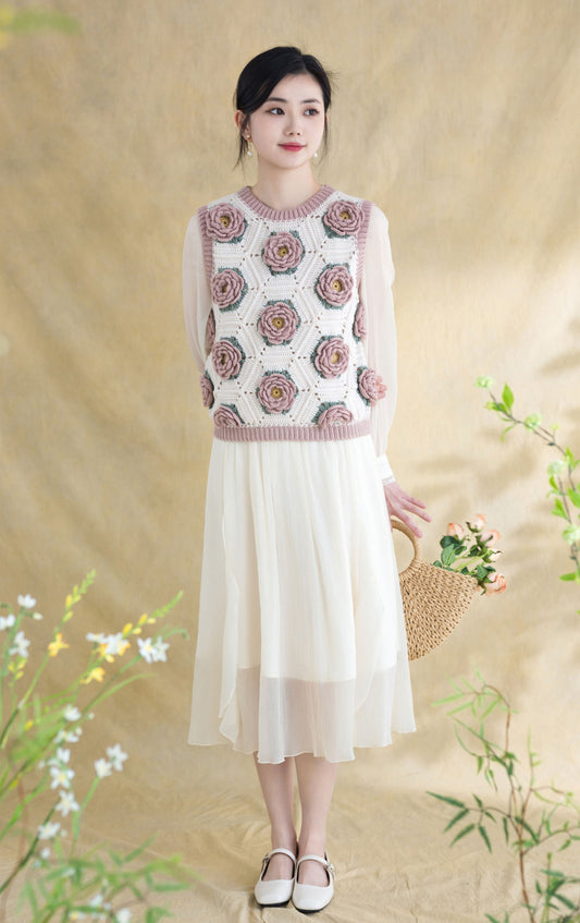Vera Vest Crochet Yarn Kit