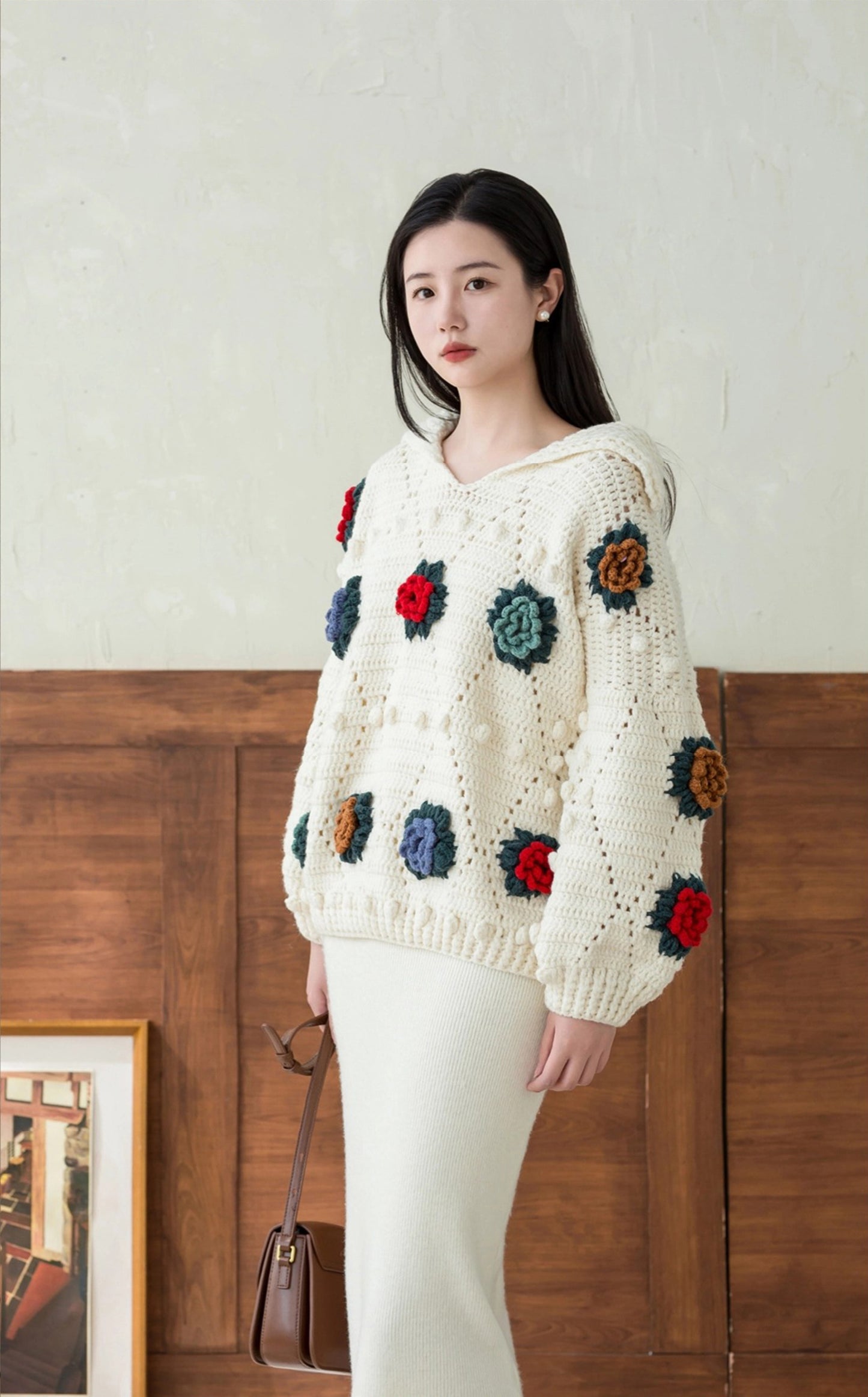 Vintage Patchwork Sweater Crochet Kit