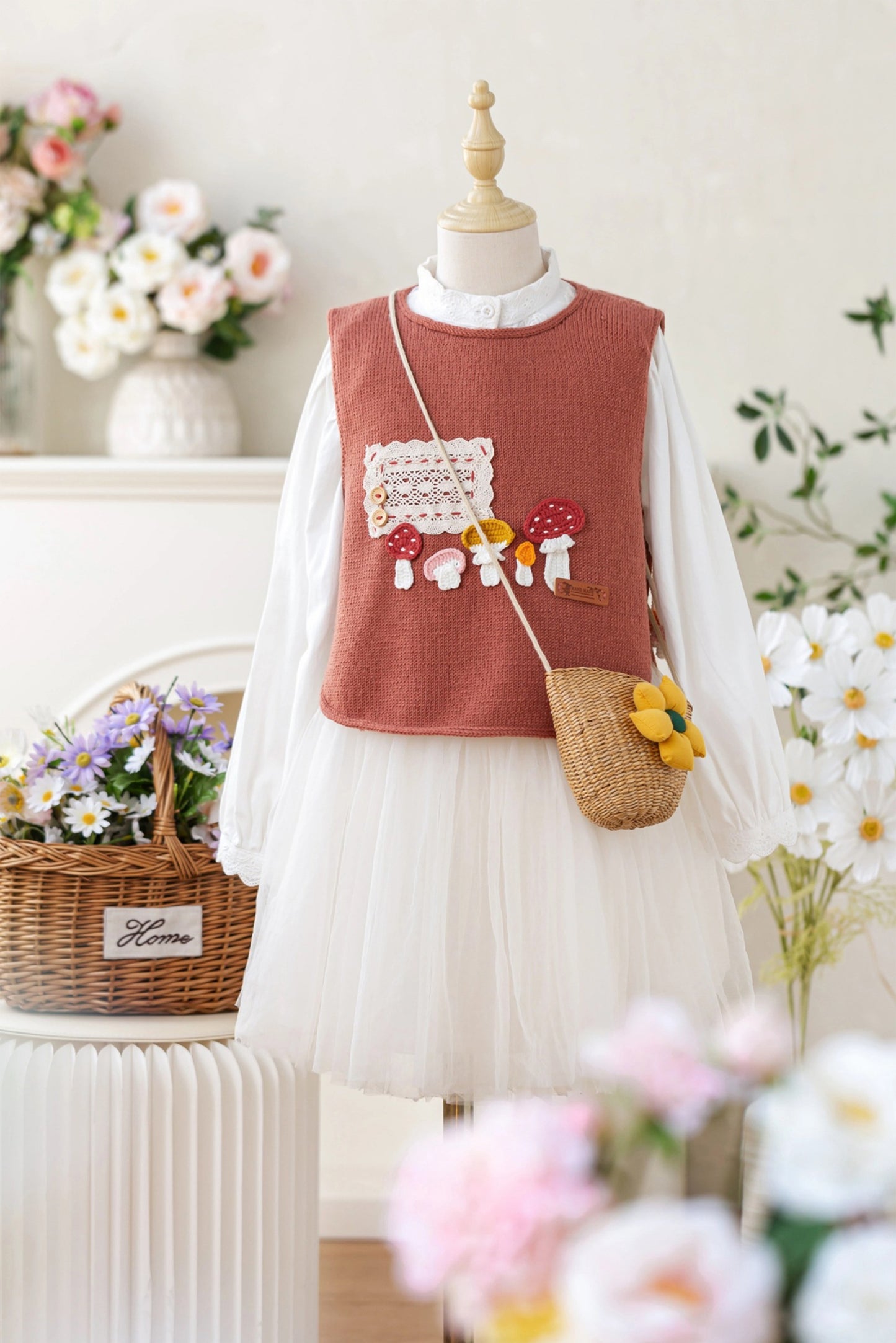 Mushroom Vest Knit Pattern