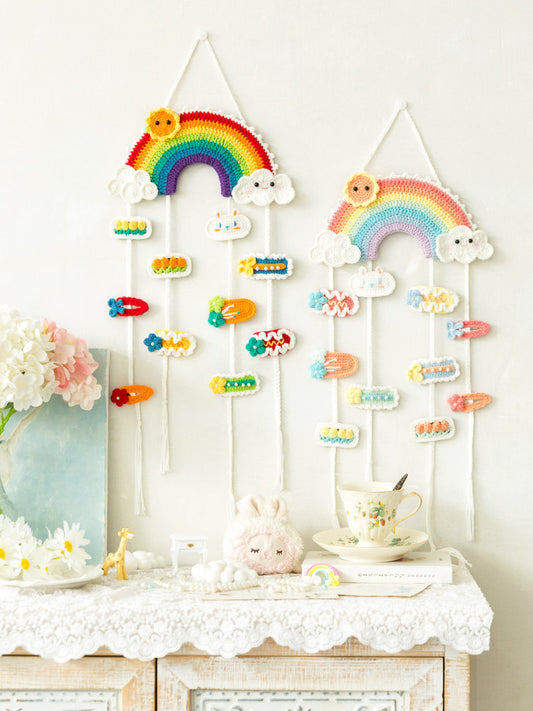 Rainbow Hair Clip Organizer Crochet Pattern