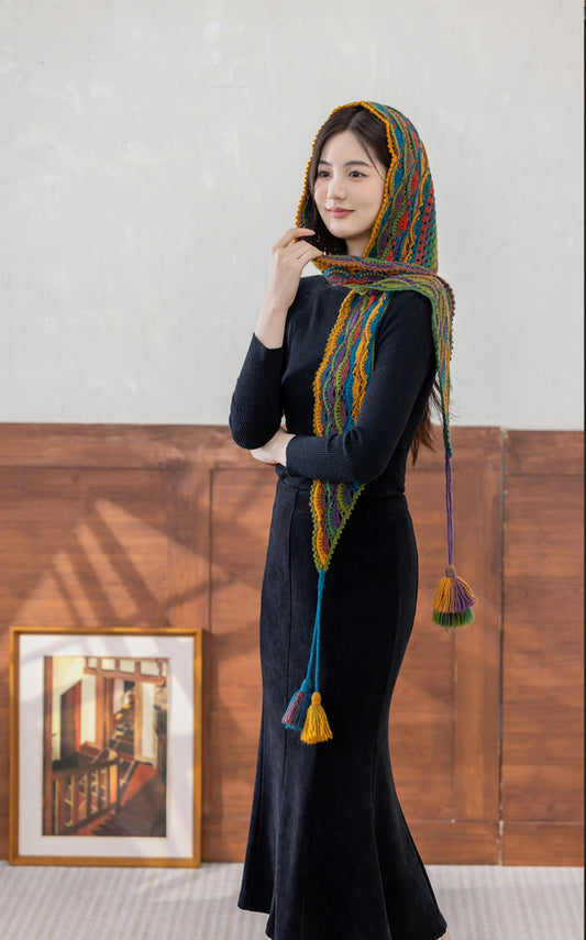Scented Fringe Cape Crochet Pattern
