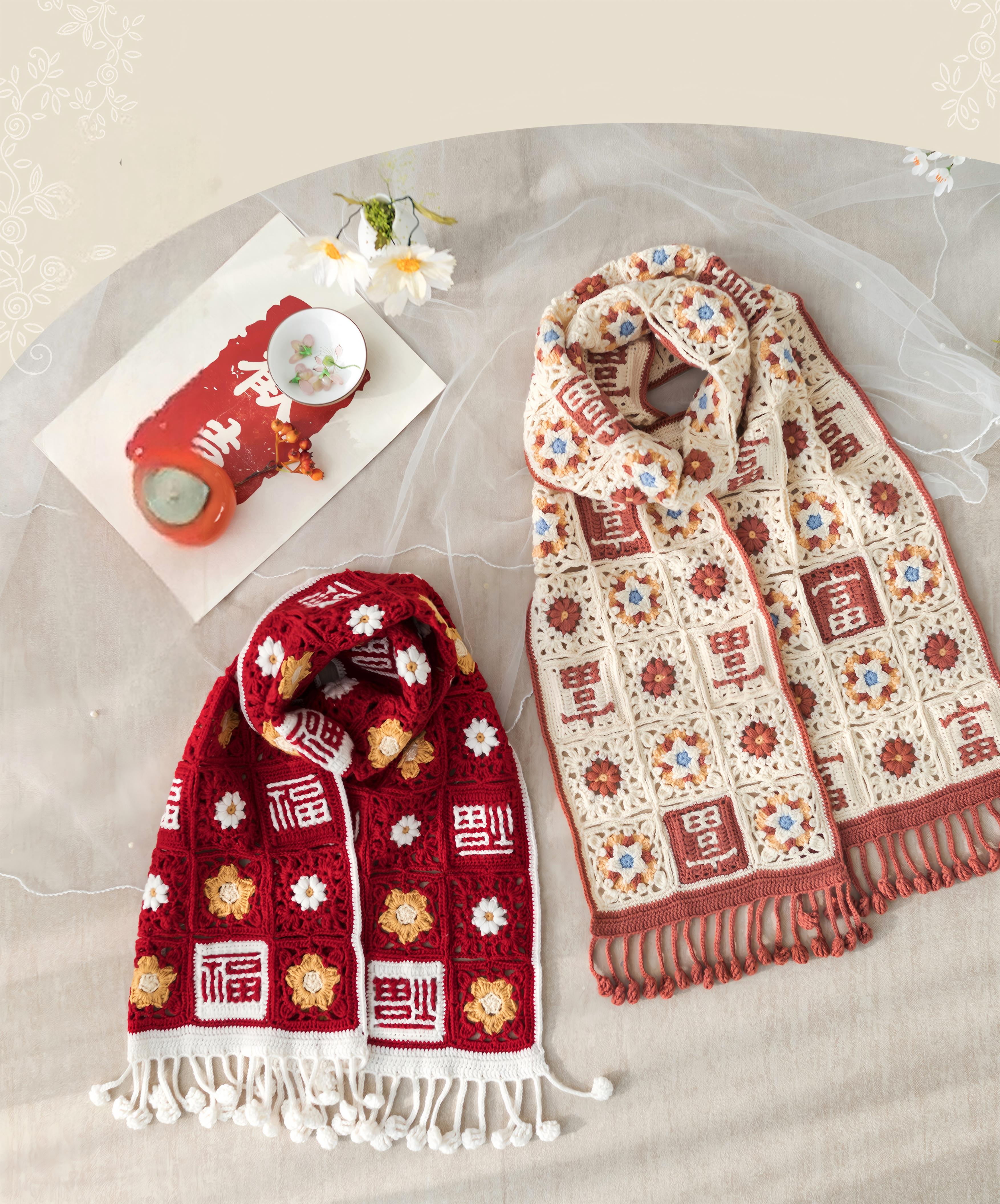 Hongxi Wool Scarf Crochet Kit – Susan's Family Crochet Yarn