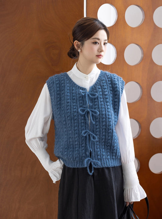 Bowknot Vest Crochet Yarn Kit